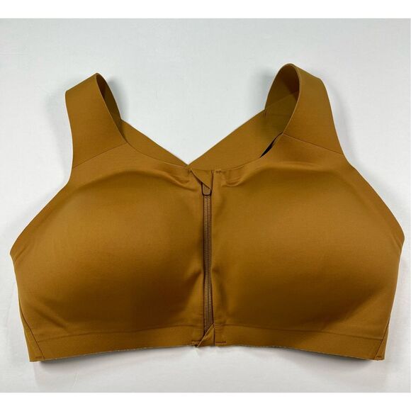 Lululemon Enlite Bra High Support  Zip Front Size 38DD Bronze & Cherry BUNDLE - Picture 9 of 13